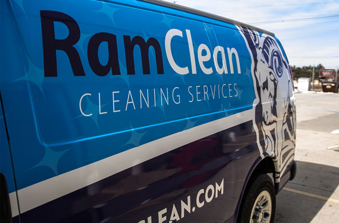 Ramclean cleaning supplies van
