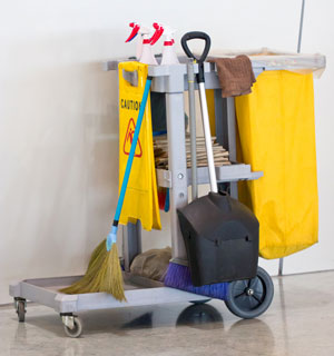 janitorial supply cart
