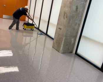 floor stripping, waxing and polishing service